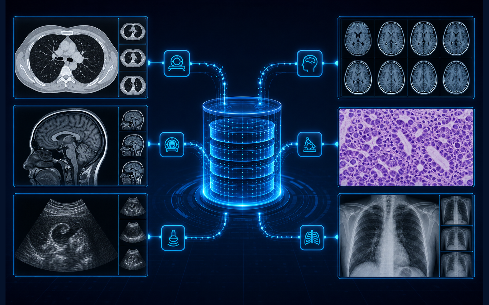 CT、MRI、病理与超声等多源医学影像数据接入