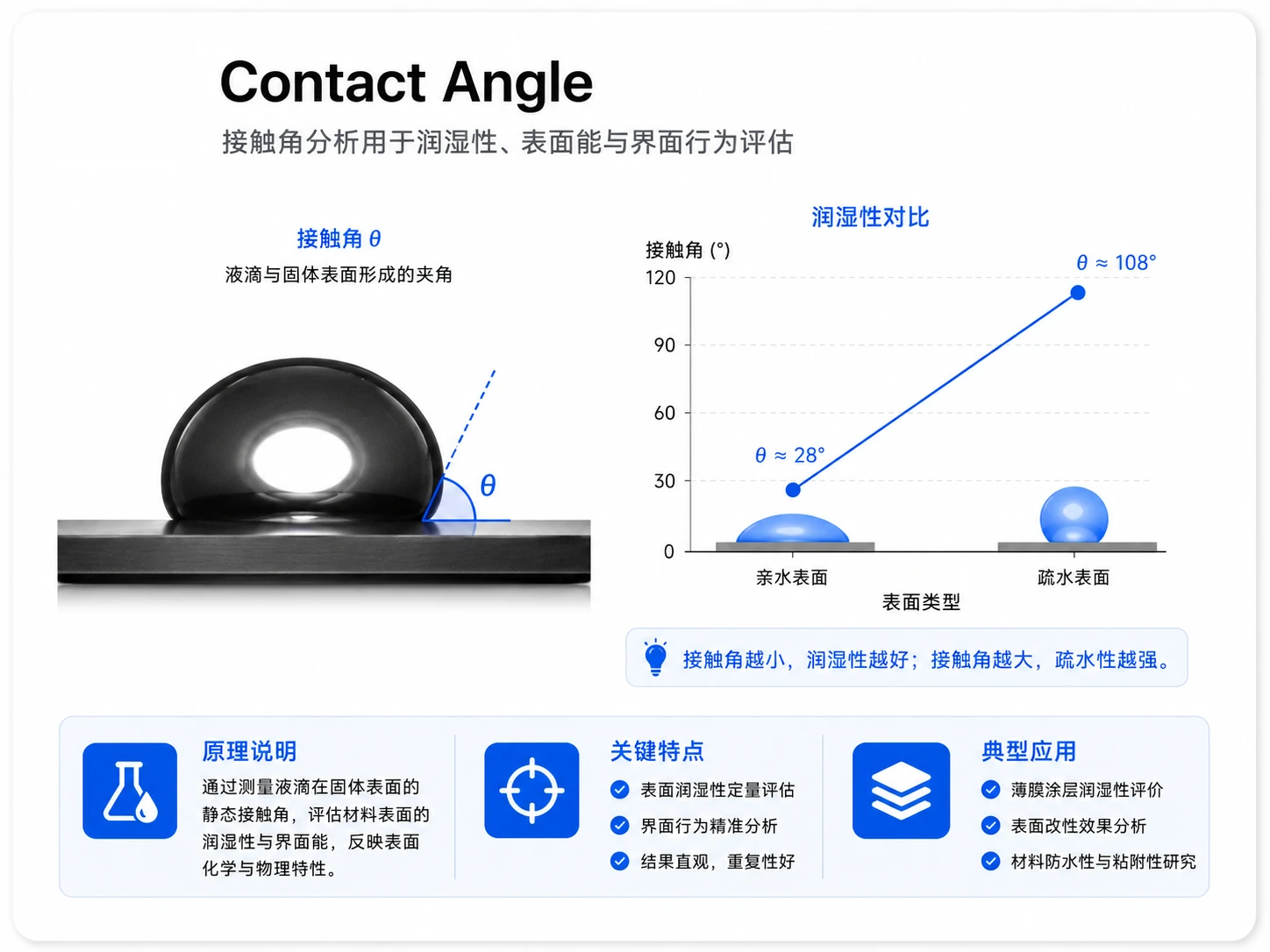 接触角参考图